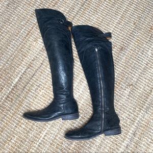 All Saints Knee High Leather Boots